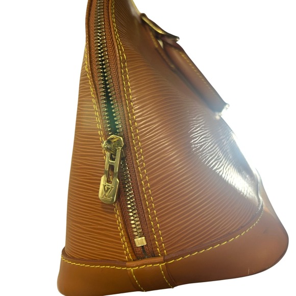 Louis Vuitton Epi Leather Alma Handbag Brown MI0949 Bag#195 - Picture 7 of 13
